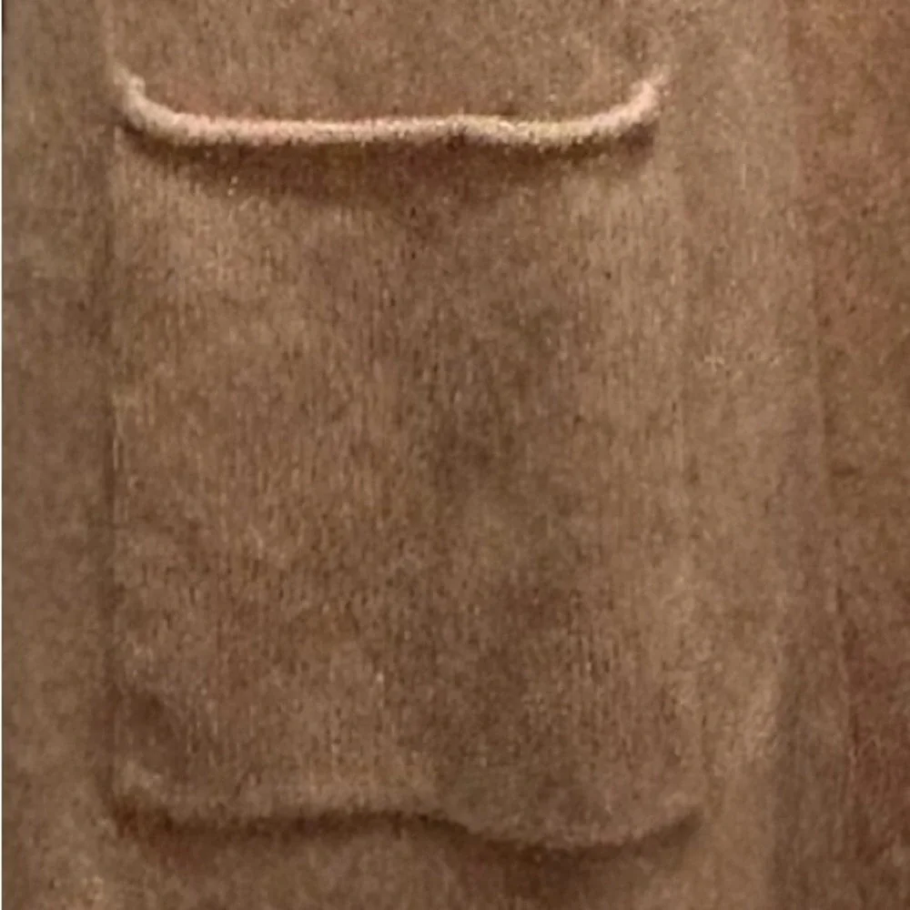 Magaschoni Cashmere Tan Long Cardigan Sweater - Medium - Picture 8 of 11